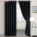 Living Room Polyester Solid Color Blackout Curtains